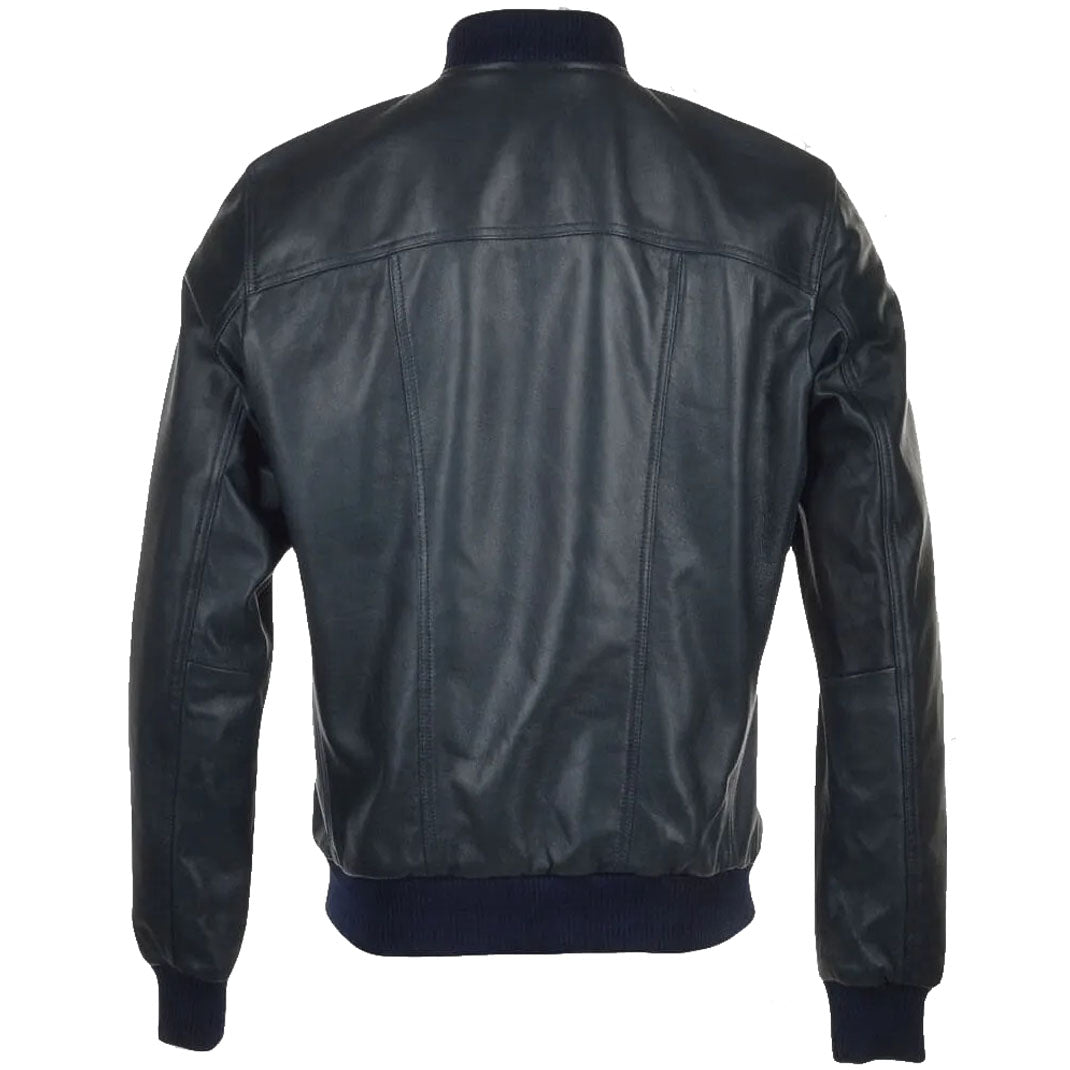 Latest Fashion Men's Zinc Leather Bomber Jacket