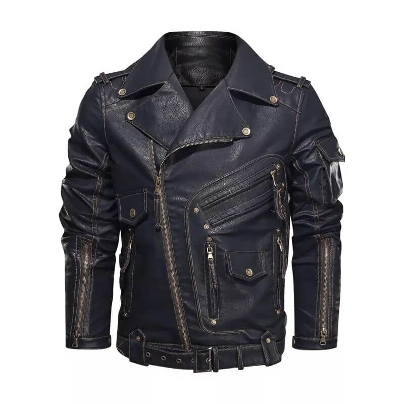 leather cafe racer jacket