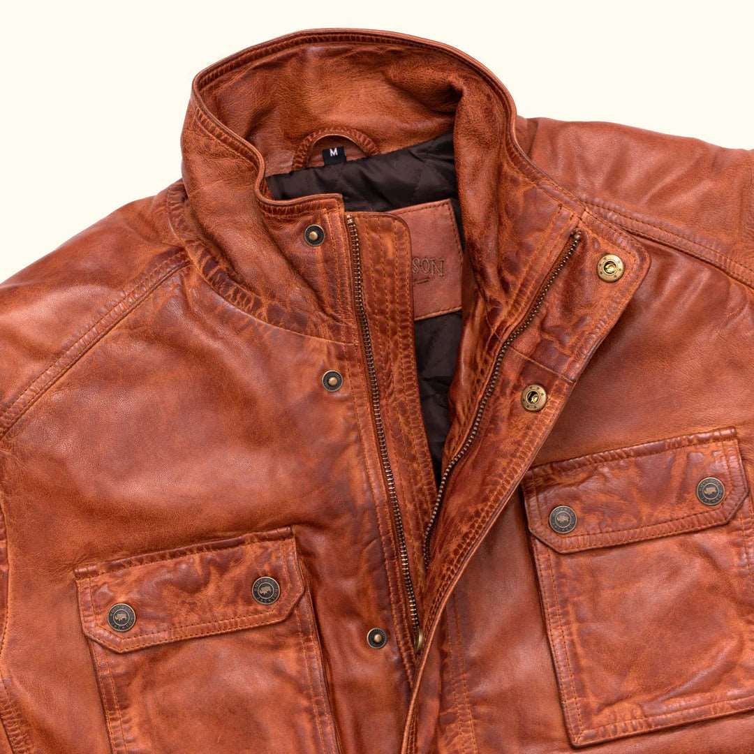 shop leather field jacket online