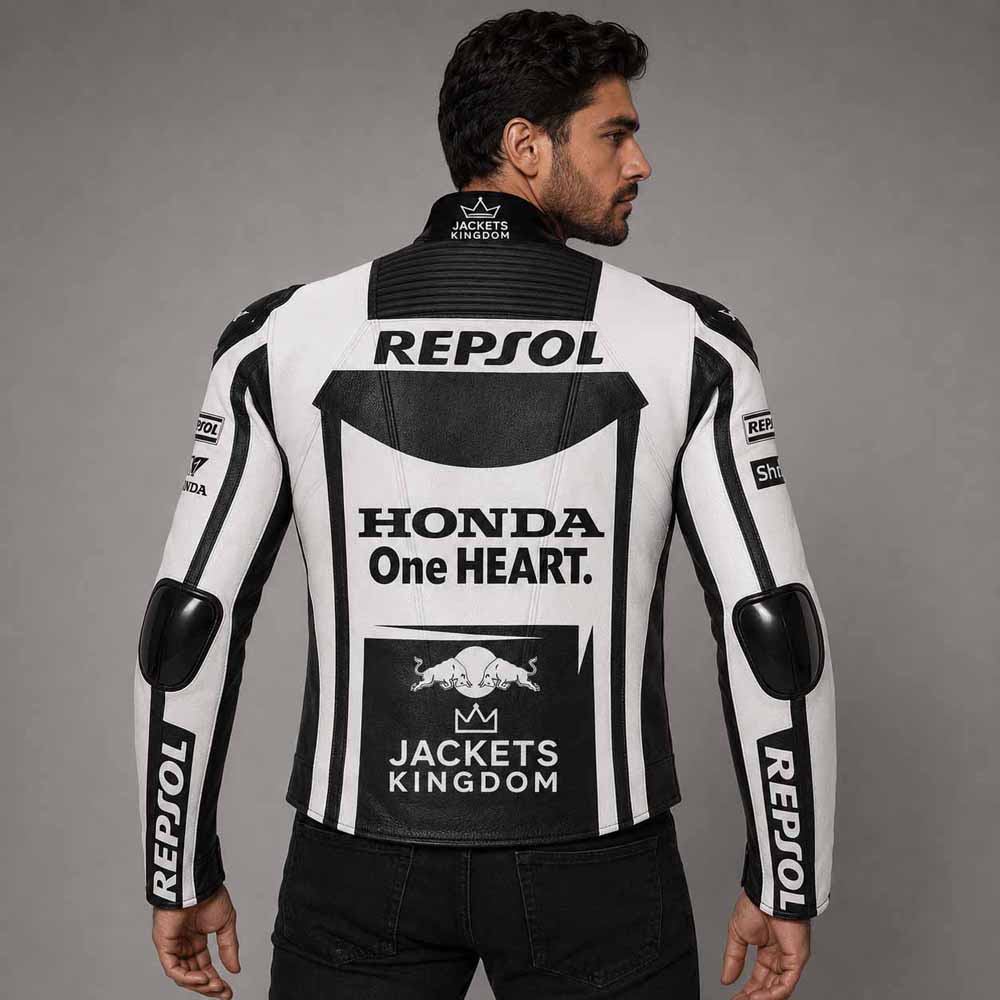 Marc Marquez Repsol Honda MotoGP winter racing jacket with CE armor
