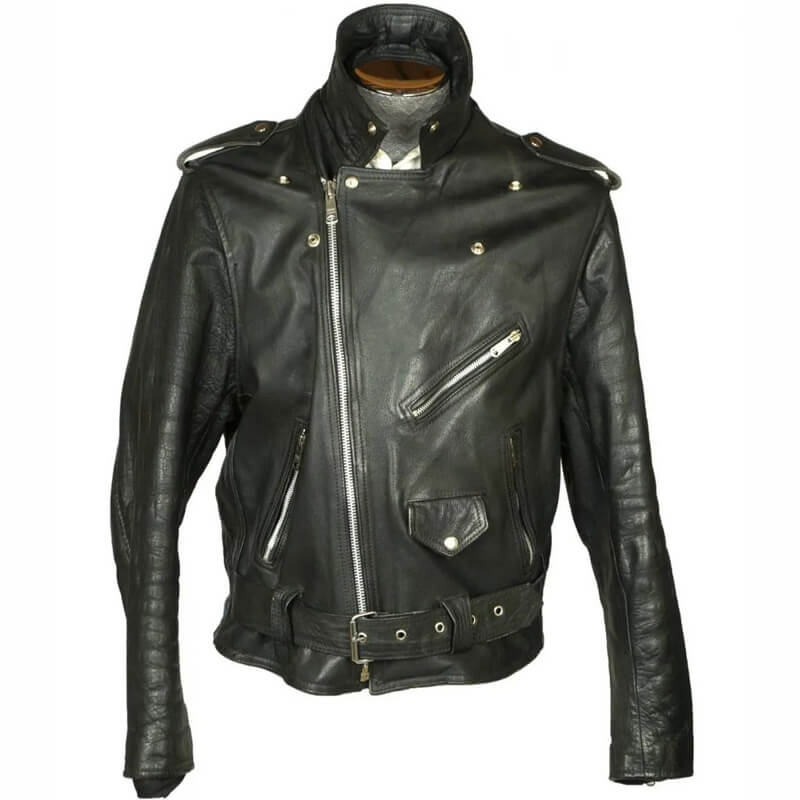 mens 1960s motorcycle leather jacket