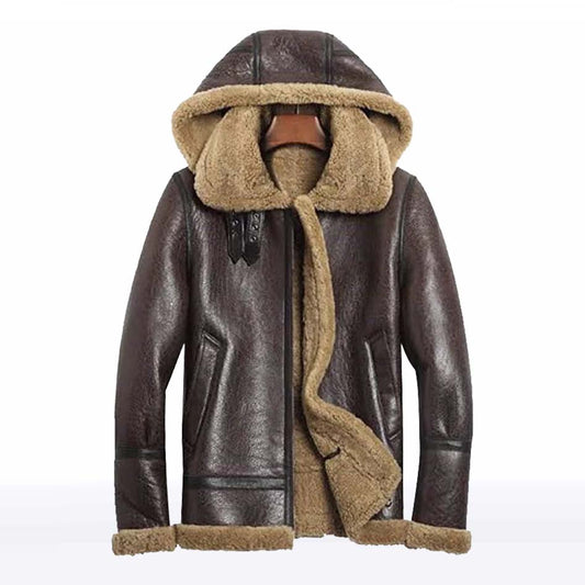 Men’s B3 Shearling Sheepskin Flight Jacket - Fur Jacket Men