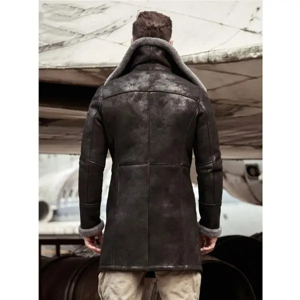 Men's Shearling Leather Coat