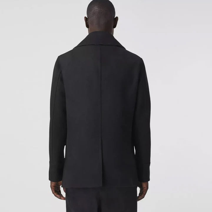 Men's Black Fleece Peacoat