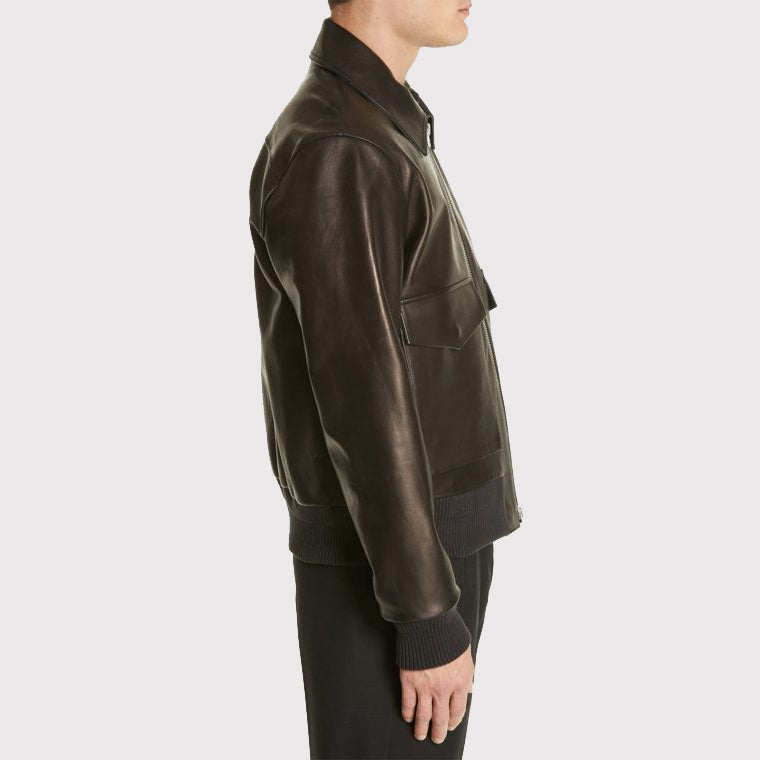 Black Lambskin Leather Jacket