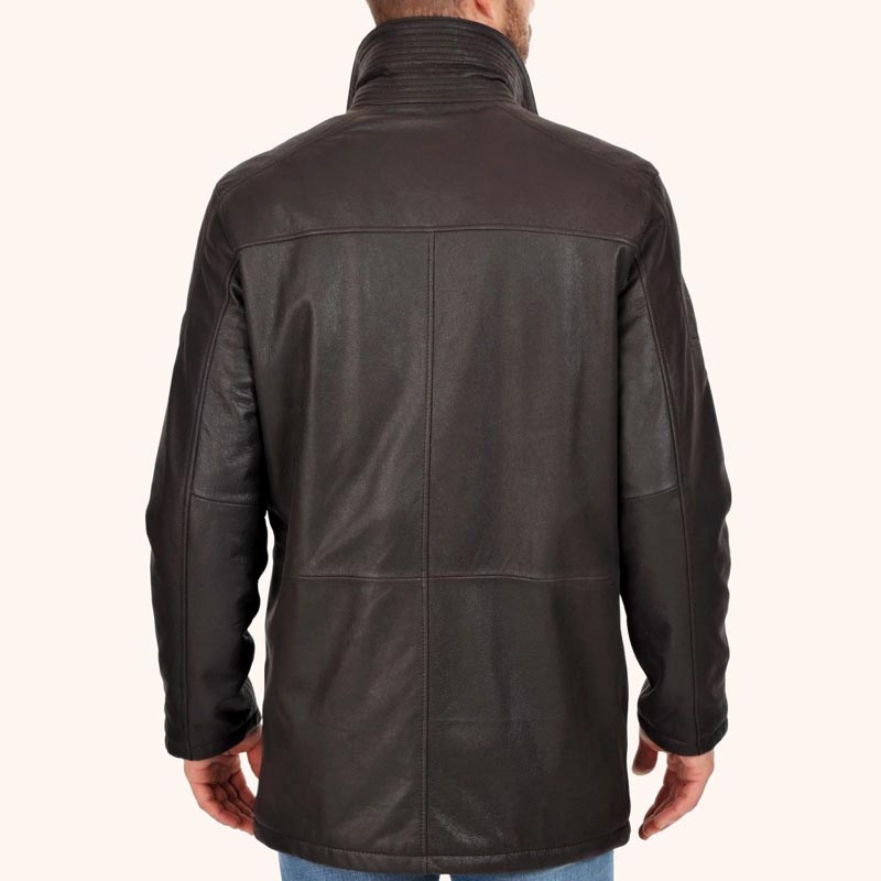 New Genuine Men’s Black Leather Sport Coat - Jackets Kingdom