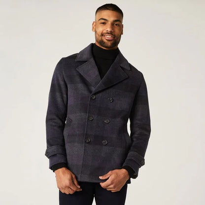 Men's Dark Navy Wool Peacoat