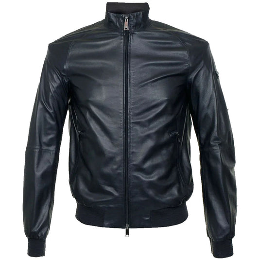 Men's Fashion Mode Classic Leather Bomber Jacket