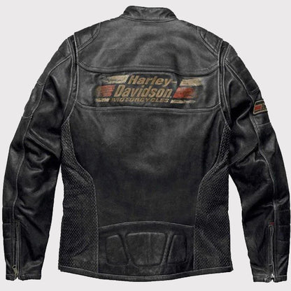 Men's Harley Davidson Classic Motorcycle Leather Jacket