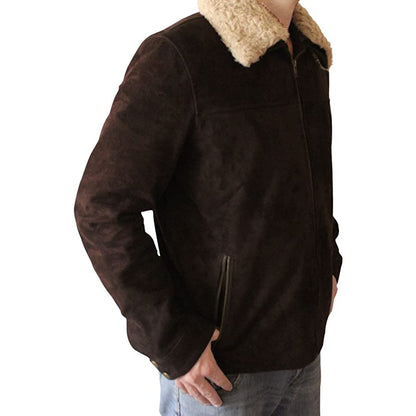 Men's Original Brown Suede Leather Jacket
