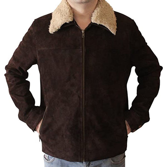 Men's Original Brown Suede Leather Jacket