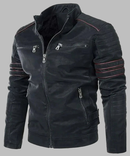 Men’s Pegasus Biker Leather Jacket - Motorcycle Leather Jacket