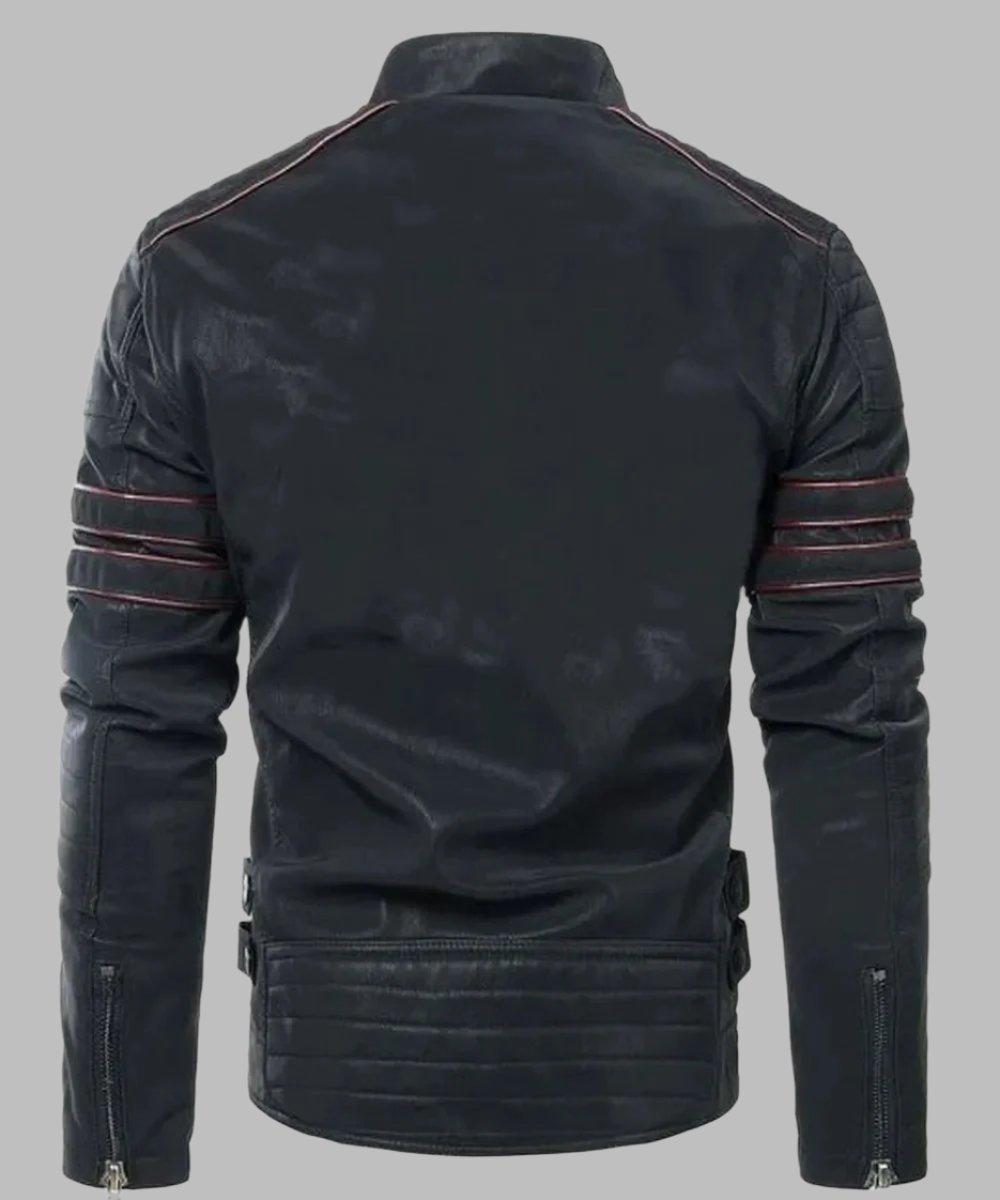 Men’s Pegasus Biker Leather Jacket - Motorcycle Leather Jacket