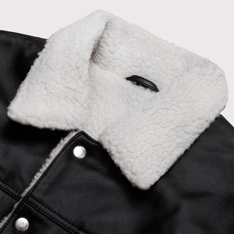 Men's RAF B3 Aviator Shearling Sheepskin Trucker Jacket