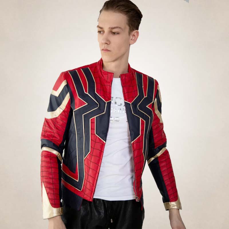 Men’s Spider-Man Movie Leather Jacket