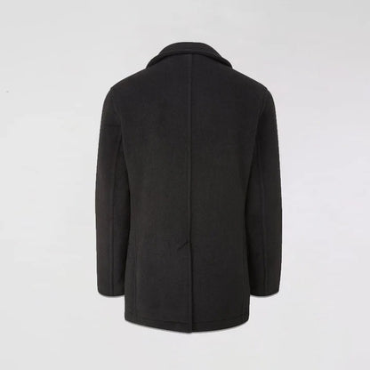 Men's Wool Black Navy Peacoat