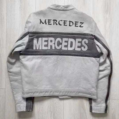 Mercedes Benz F1 Racing Leather Jacket