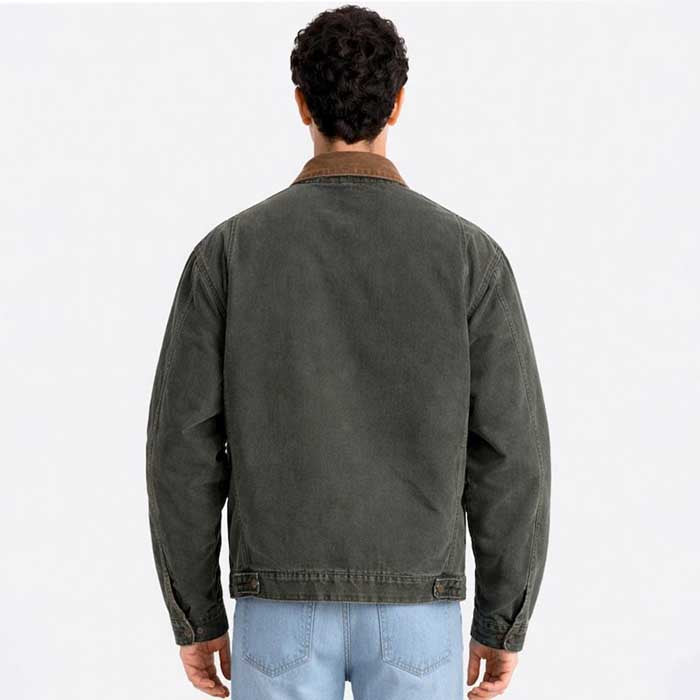 Moose Green J97 Detroit Style Canvas Workwear Jacket