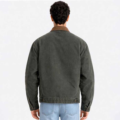 Moose Green J97 Detroit Style Canvas Workwear Jacket