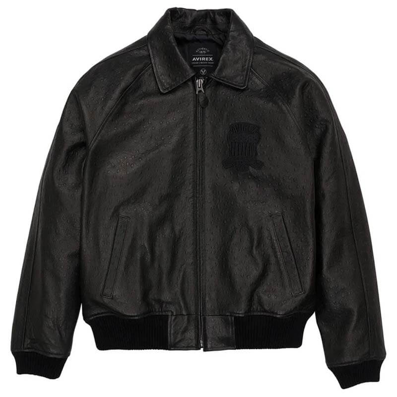 New Black Limited Edition Avirex Leather Jacket