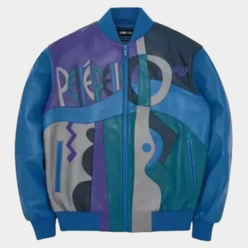 Pelle Pelle Picasso Plush Handmade Genuine Cowhide Leather Bomber Jacket for Men