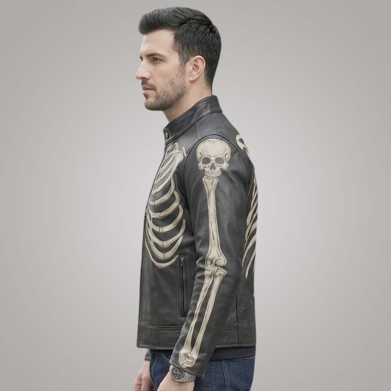 Premium cowhide biker jacket featuring handmade craftsmanship and durable hardware