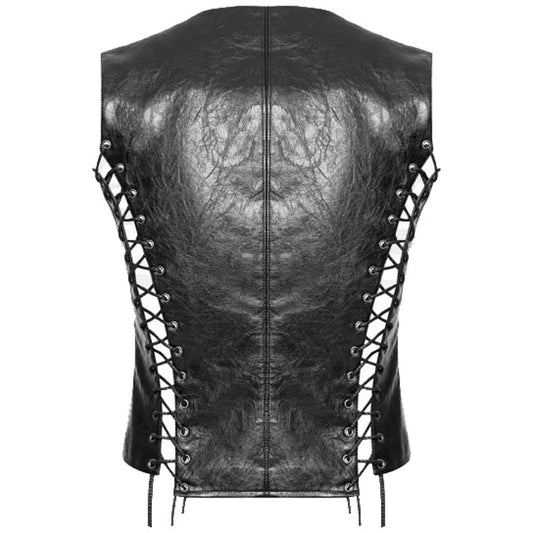 Punk Rave Men's Steampunk Waistcoat Vest Black