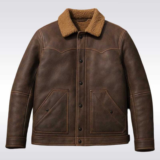 Rancher’s Leather Shearling Jacket Men