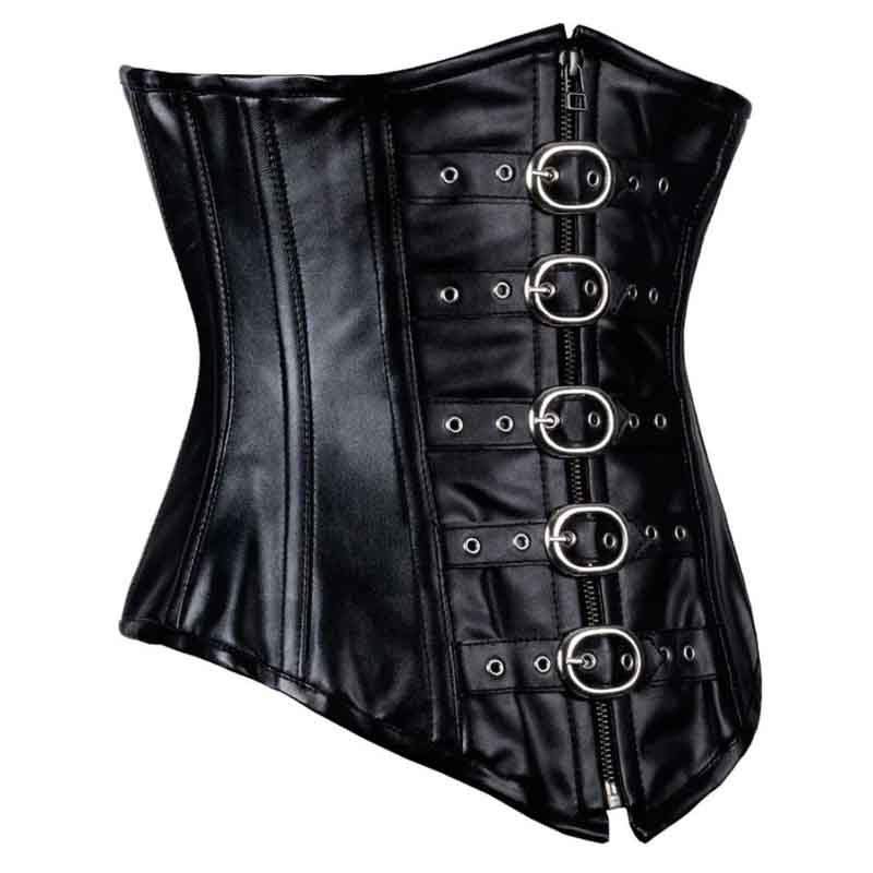 Real Leather Underbust Corset