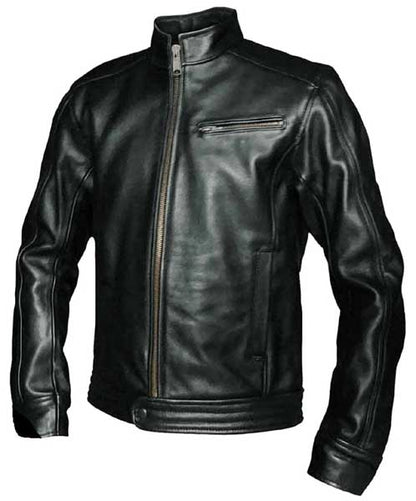 Resident Evil Infinite Darkness Black Genuine Leather Bomber Jacket