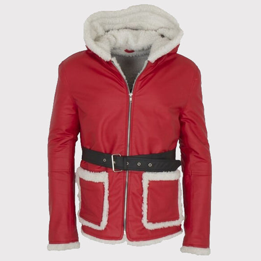 Santa Claus Red Hooded Jacket - Christmas Gift