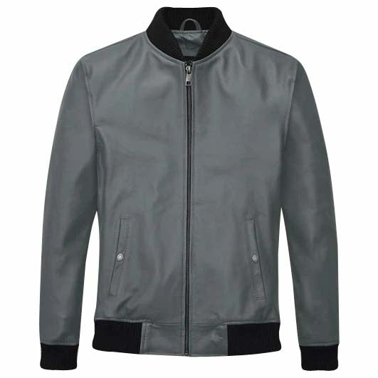 Soft Sherpa Gray Tom Cruise Leather Jacket