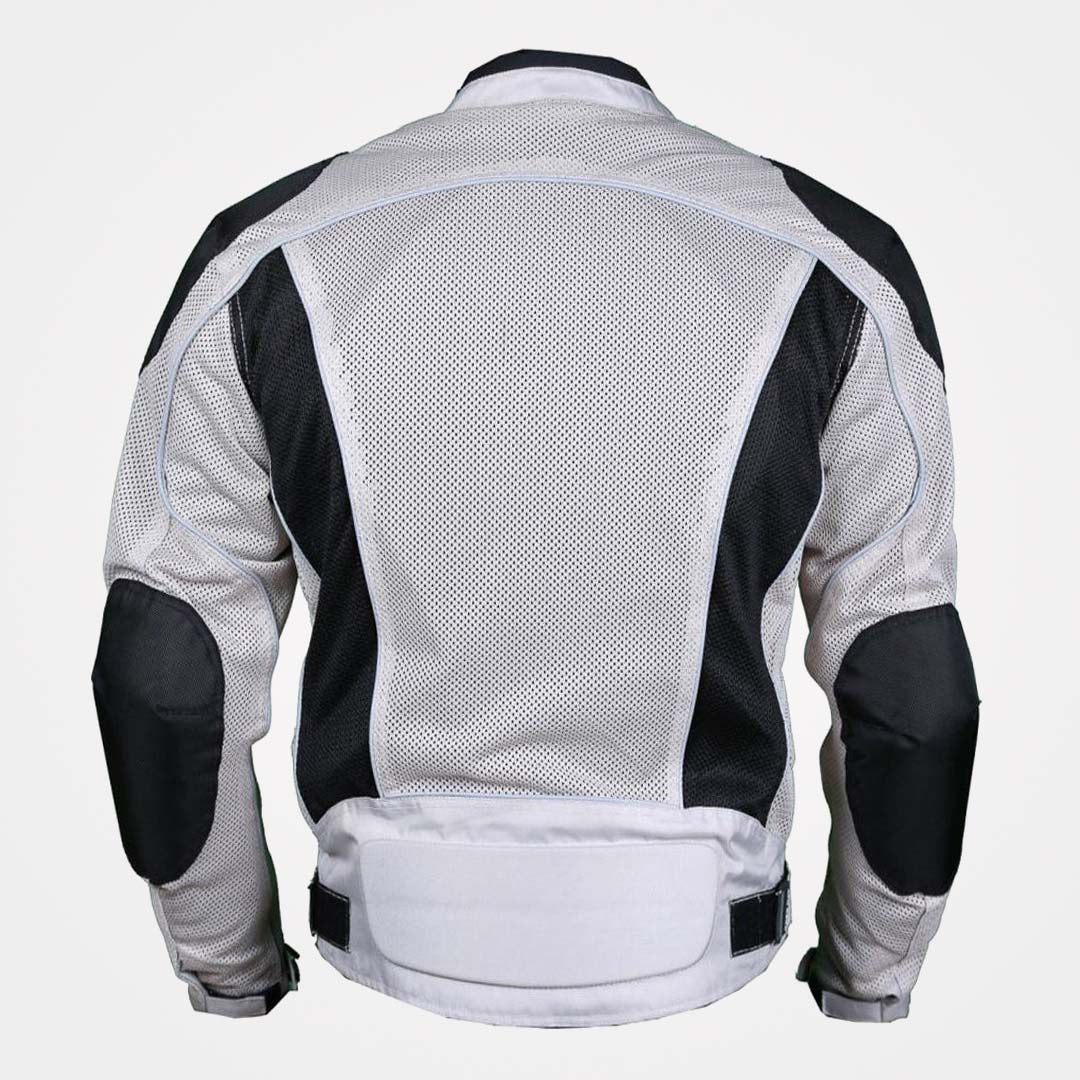 Silver Summer Joy Full Mesh Waterproof Motorcycle Jacket