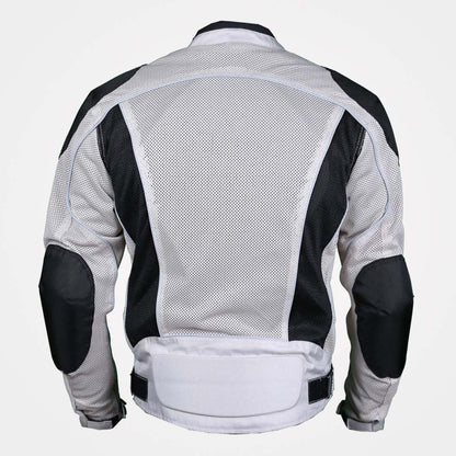 Silver Summer Joy Full Mesh Waterproof Motorcycle Jacket