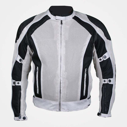 Silver Summer Joy Full Mesh Waterproof Motorcycle Jacket