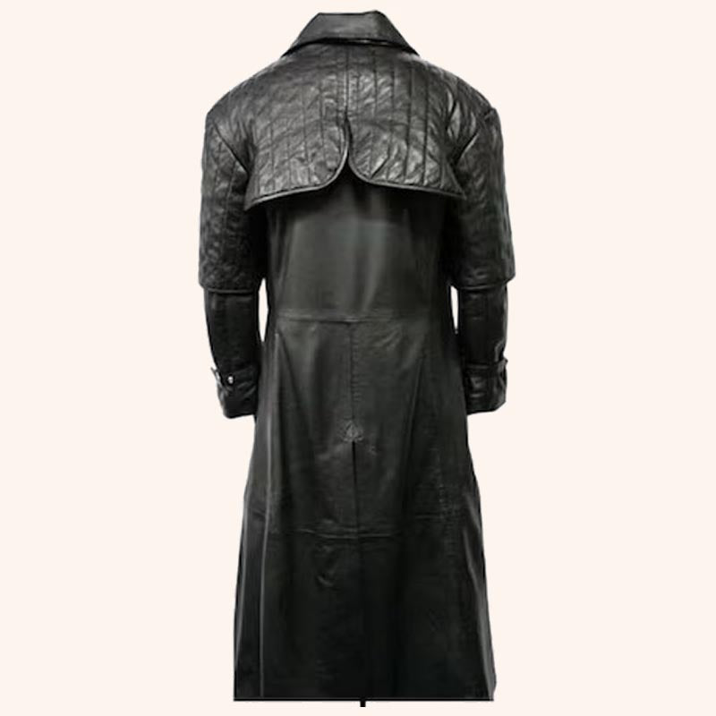 Steampunk Leather Vampire Matrix Trench Duster Coat