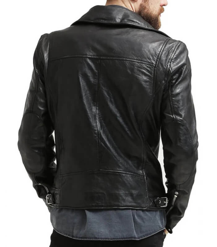 Stylish Hot Black Leather Motorcycle Jacket