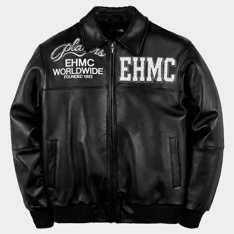 Vintage 90s Genuine Leather Bomber Jacket Urban Hip Hop Style