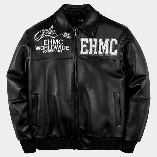 Vintage 90s Genuine Leather Bomber Jacket Urban Hip Hop Style