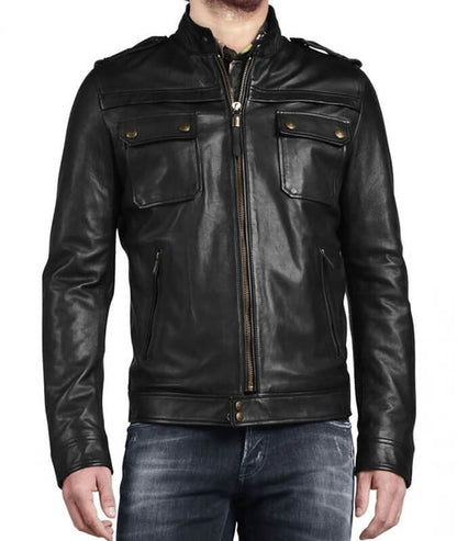 Western Men's Genuine Leather Jacket