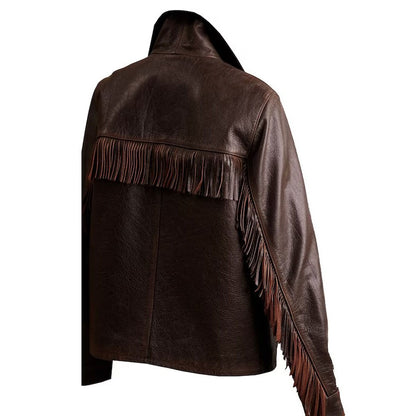 Women's Fringe Leather Jacket
