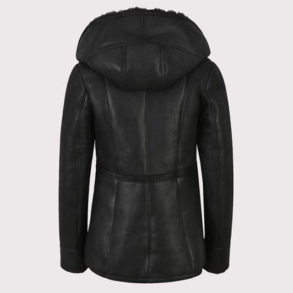 Women's Grey Shearling B3 Flying Sheepskin Jacket