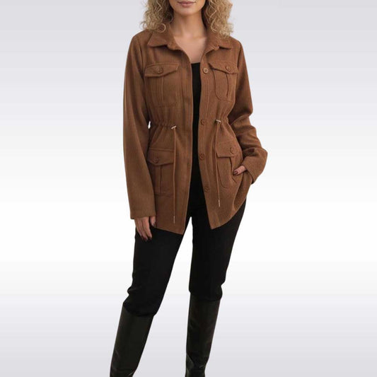 Women’s Ribbed Corduroy Button Up Shacket
