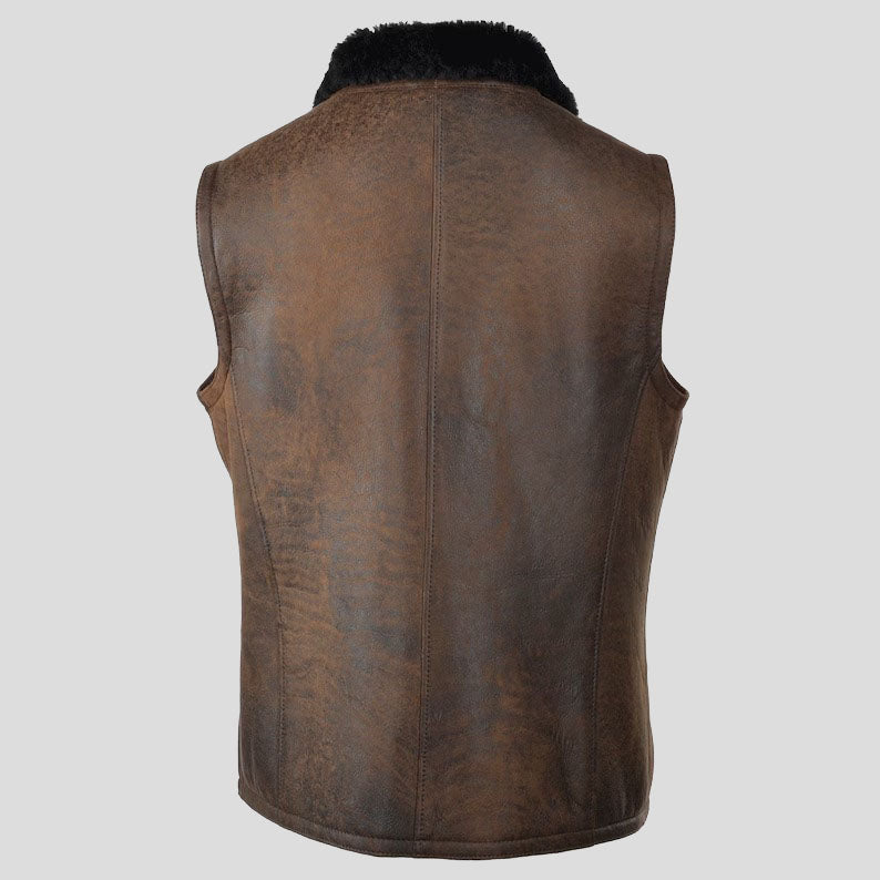 Women's Shearling Leather Vest