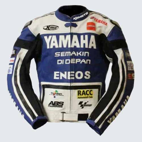 Yamaha Racing Motorcycle Genuine Leather Jacket