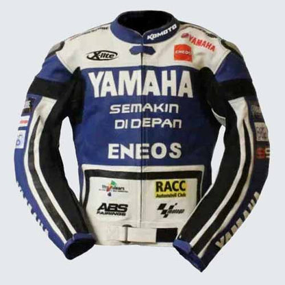 Yamaha Racing Motorcycle Genuine Leather Jacket