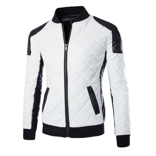 White Racer Biker Jacket