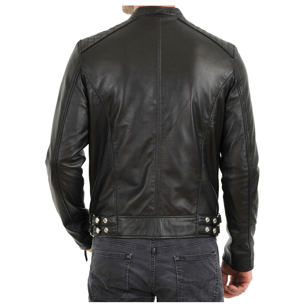 Men Elegant Fashion Leather Jacket