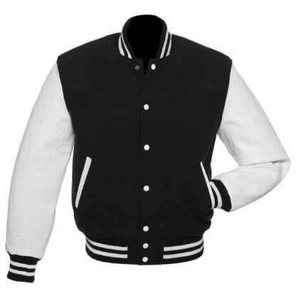 Black and White Premium Varsity Jacket
