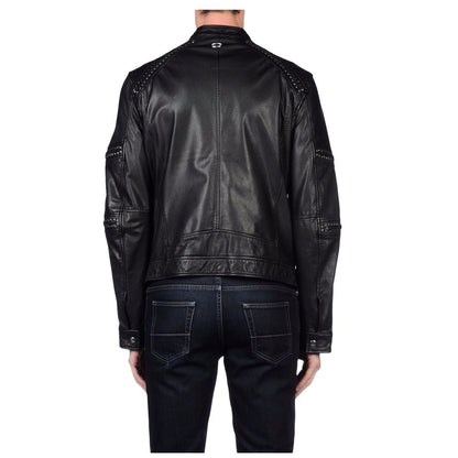 Men Real Leather Moto Racer Biker jacket